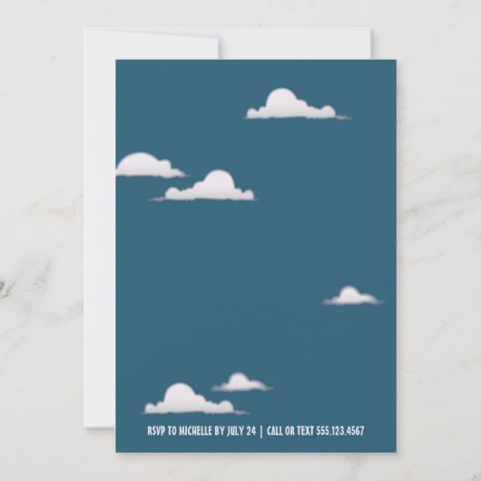 Hole in One Golf Theme Boys First Birthday Kaart (Achterkant)