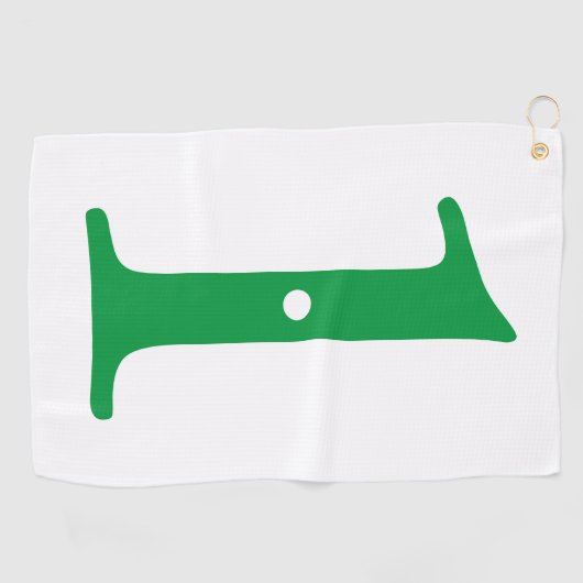 Hole in One Golf Towel Golfhanddoek (Horizontaal)