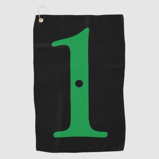 Hole in One Golf Towel Golfhanddoek (Voorkant)