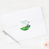 Hole in One Golf Verjaardag Dank u Sticker (Envelop)