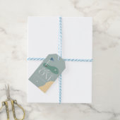 Hole in One Golfbaan Jongen 1e Verjaardag Cadeaubi Cadeaulabel (Met Touw)
