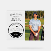 Hole In One Golfer Foto Acryl Bord (Voorkant)