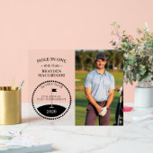 Hole In One Golfer Foto Acryl Bord (Huwelijk)