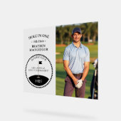 Hole In One Golfer Foto Acryl Bord (Hoek)
