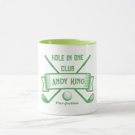 Hole-in-One Golfmok - Gepersonaliseerd Golfer Cade Mok (Midden)
