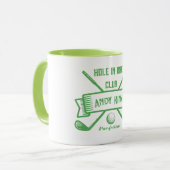 Hole-in-One Golfmok - Gepersonaliseerd Golfer Cade Mok (Voorkant links)