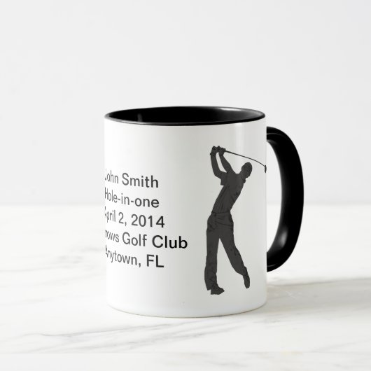 Hole-in-One herdenkingsMok  Mok (Voorkant rechts)