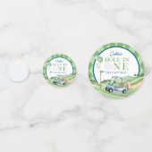 Hole In One Jongen Golf Eerste Verjaardag Par-Tee Confetti (Voorkanten)