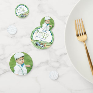 Hole In One Jongen Golf Eerste Verjaardag Par-Tee Confetti