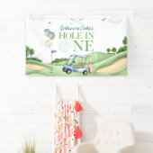 Hole In One Jongen Golf Eerste Verjaardag Par-Tee Spandoek (Insitu)