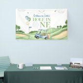 Hole In One Jongen Golf Eerste Verjaardag Par-Tee Spandoek (Beurs)