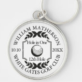 Hole in One Klassiek Gepersonaliseerd Golf Sleutelhanger (Voorkant)