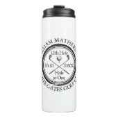 Hole in One Klassiek Gepersonaliseerd Golf Thermosbeker (Voorkant)