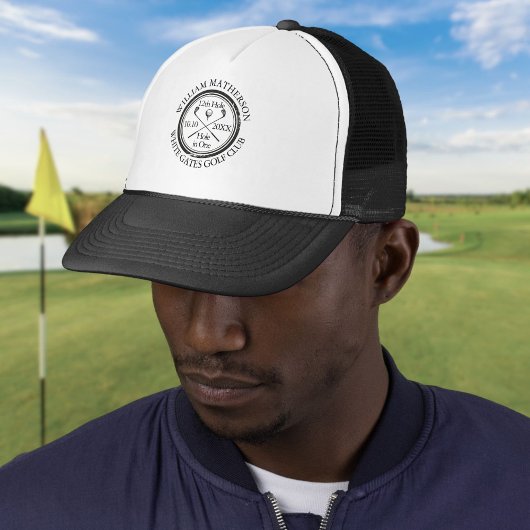 Hole in One Klassiek Gepersonaliseerd Golf Trucker Pet