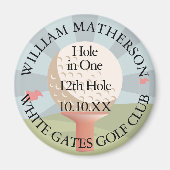 Hole in One Klassieker Persoonlijk Magneet (Voorkant)