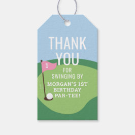 Hole in One Meisjes Golffeest Favor Label Cadeaulabel