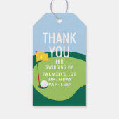 Hole in One Meisjes Golffeest Favor Label Cadeaulabel (Achterkant)