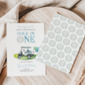 Hole-in-One Mini Golf Boy Verjaardagsuitnodiging Kaart