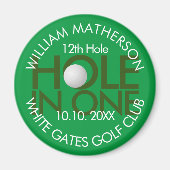 Hole in One Modern Plezier Golf Magneet (Voorkant)