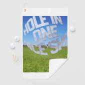 Hole In One Nice Shot Golf Towel Golfhanddoek (Insitu)