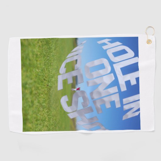 Hole In One Nice Shot Golf Towel Golfhanddoek (Horizontaal)
