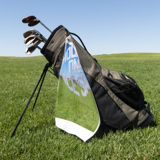 Hole In One Nice Shot Golf Towel Golfhanddoek (Groen)