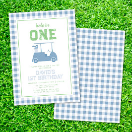 Hole in One Par T-shirt Boy 1e Verjaardag Kaart