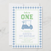 Hole in One Par T-shirt Boy 1e Verjaardag Kaart (Voorkant)