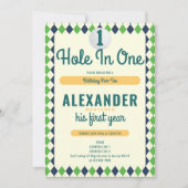 Hole in One Par-T-shirt Golf Mastered 1e Verjaarda Kaart (Voorkant)