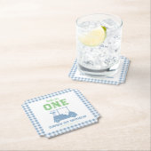Hole in One Par Tee Boy 1st Birthday Kartonnen Onderzetters (Insitu)