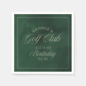 Hole-in-One Par-tee Elegant Golf Birthday party Servet (Voorkant)