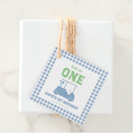 Hole in One Par Tee Jongen 1e Verjaardag Bedankjes Labels