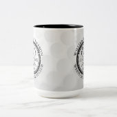 Hole in One Personalized Golf Ball Tweekleurige Koffiemok (Center)