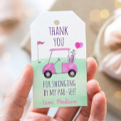 Hole in One Pink Golf First Birthday Par-t-shirt Cadeaulabel