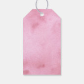 Hole in One Pink Golf First Birthday Par-t-shirt Cadeaulabel (Achterkant)