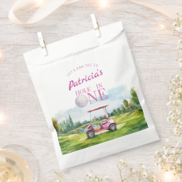 Hole In One Roze Golf 1e Verjaardag  Bedankzakje