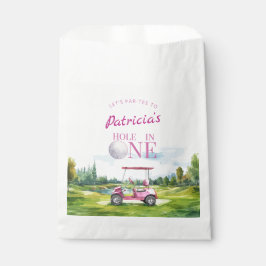 Hole In One Roze Golf 1e Verjaardag Bedankzakje