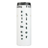 Hole in One Sister – Personalized Golf Milestone Thermosbeker (Achterkant)