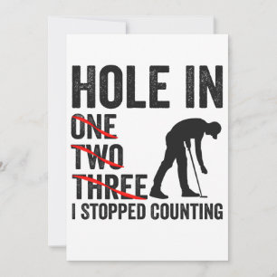 Hole in One twee Boom Ik ben gestopt met Tellen Gr Kaart