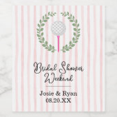 Hole in One-viering Wijn Etiket (Enkel label)