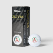 Hole in One Vintage Retro Kerstman Kerstmis Golfballen (Verpakking)