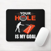 Hole Is Doel Grappig Cornhole Spel Bean Bag Toss Muismat (Met muis)