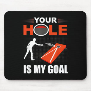 Hole Is Doel Grappig Cornhole Spel Bean Bag Toss Muismat