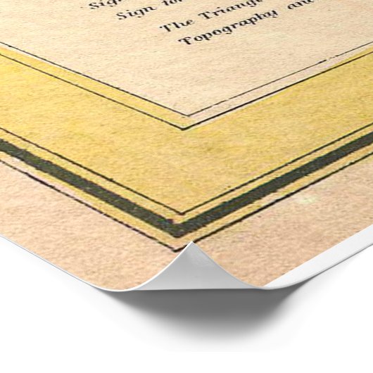  Hole Map van de wijngaard van Martha (1847) Poster (Hoek)