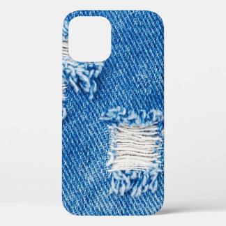 Hole op Denim Jeans. Ripped Destroyed Torn Blue je Case-Mate iPhone Case