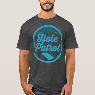 Hole Patrol Retro Cornhole Team Duo T-shirt