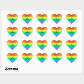 HOLEBI LIEFDE is LIEFDE | Regenboog Pride Vlag Hart Sticker (Vel)
