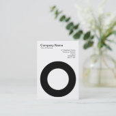 Holed Circle Visitekaartje (Staand voorkant)