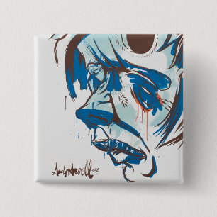 Holes in mijn hoofd vierkante button 5,1 cm