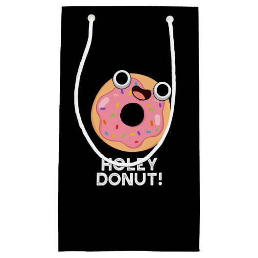 Holey Donut Funny Food Pun Klein Cadeauzakje (Voorkant)